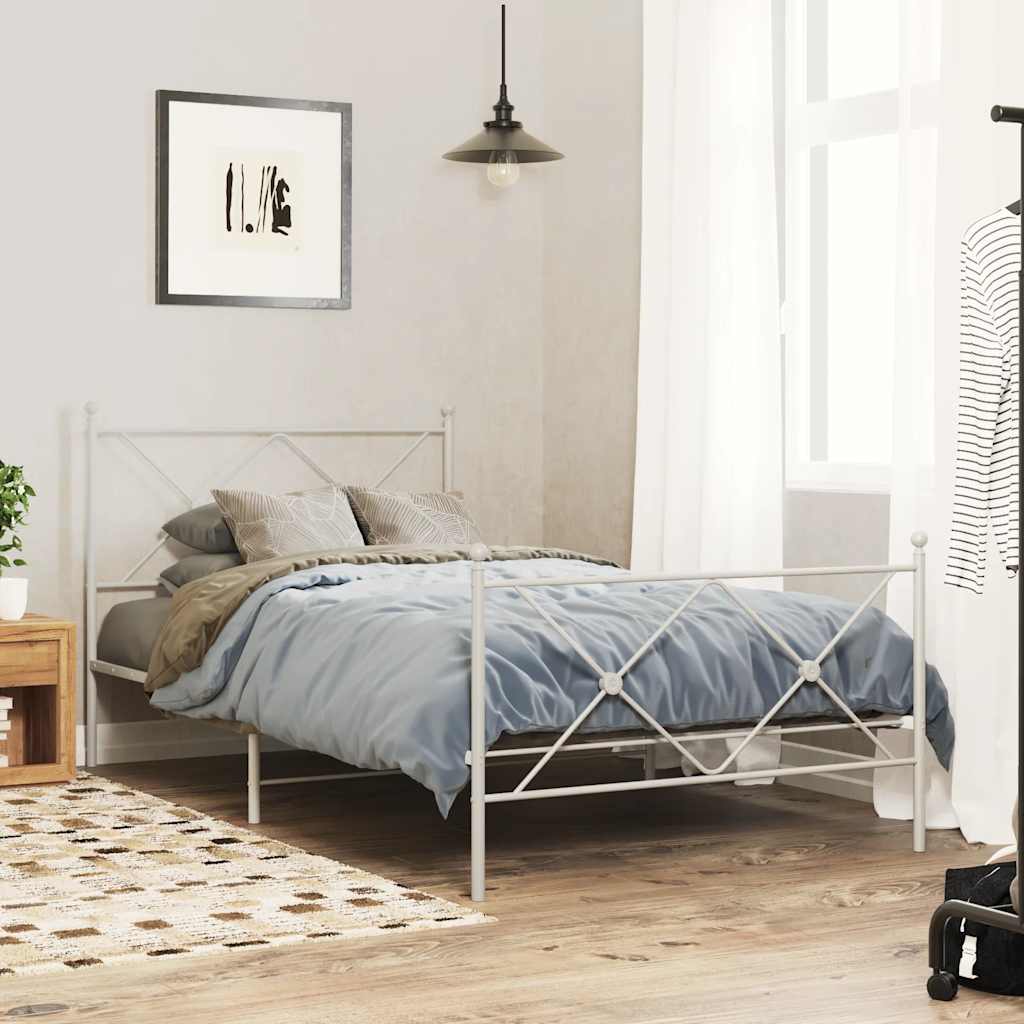 fehér fém csere fejtámla 107 cm