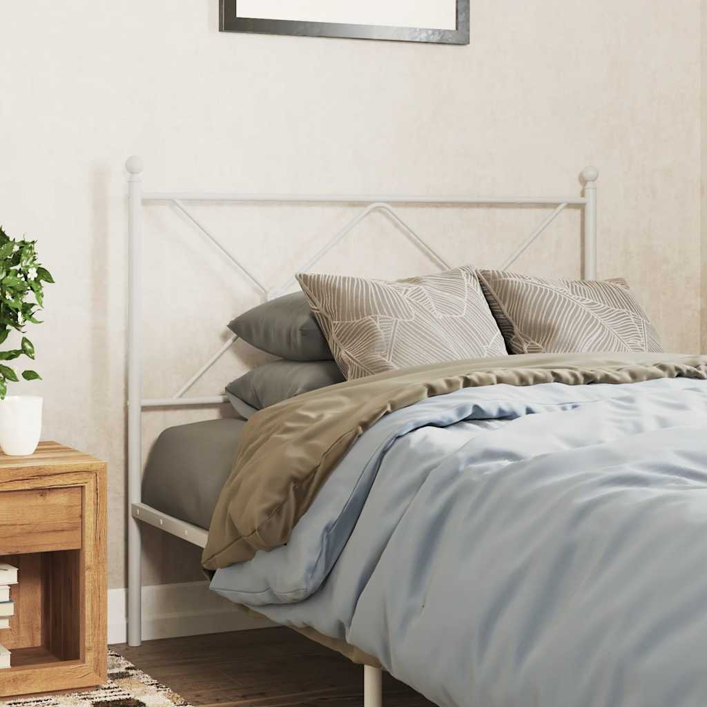 fehér fém csere fejtámla 107 cm