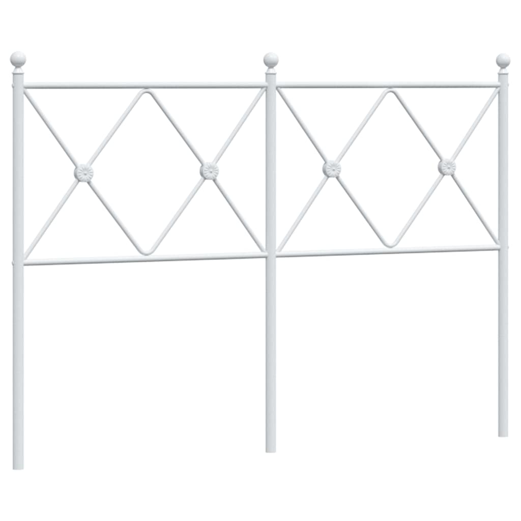 fehér fém csere fejtámla 120 cm