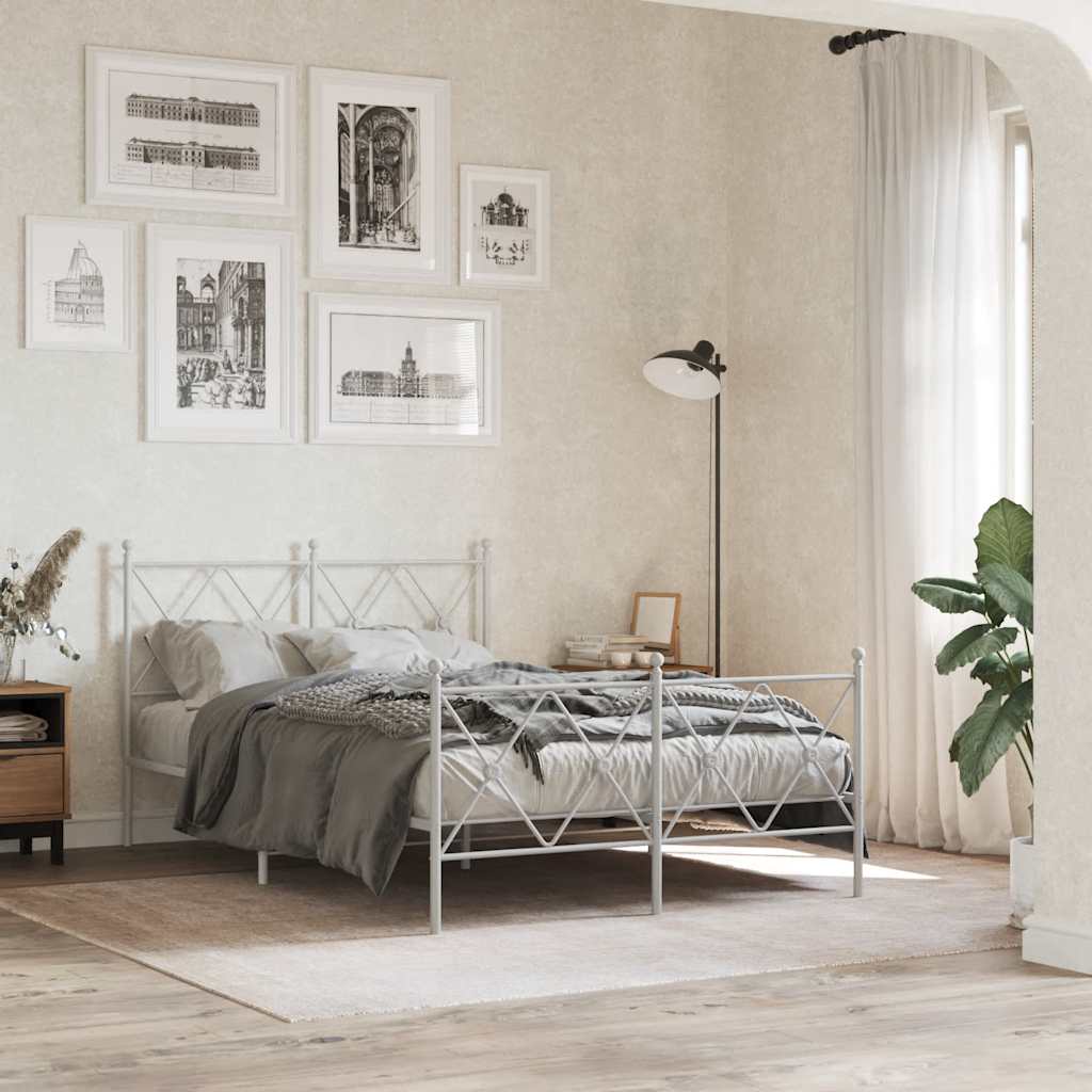 fehér fém csere fejtámla 120 cm