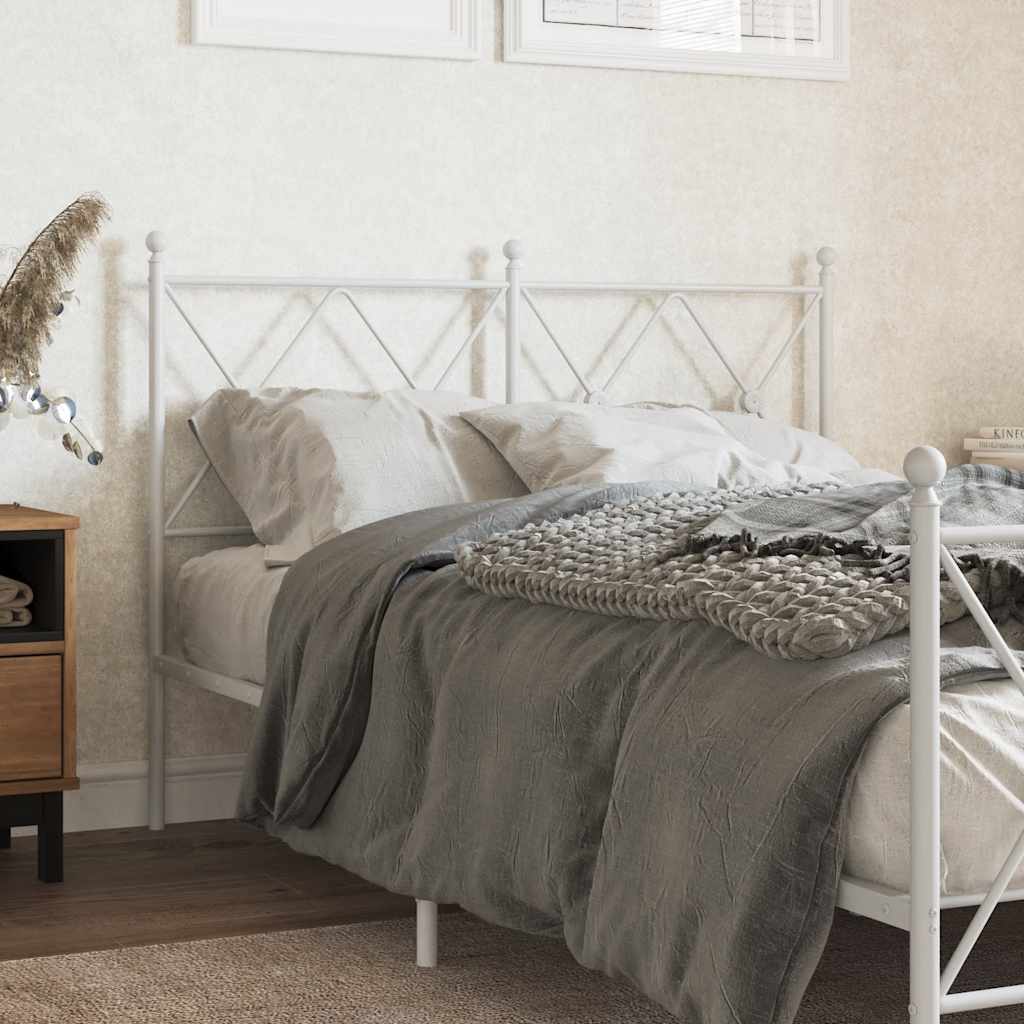 fehér fém csere fejtámla 120 cm