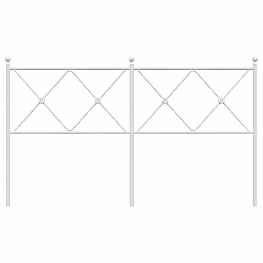 fehér fém csere fejtámla 150 cm