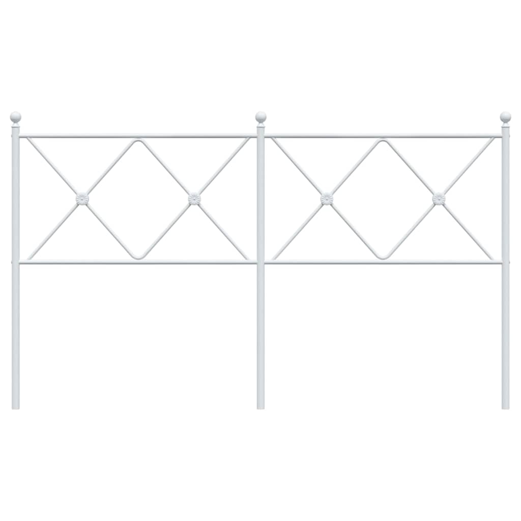 fehér fém csere fejtámla 160 cm