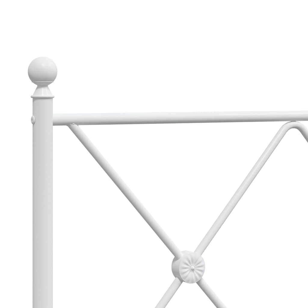 fehér fém csere fejtámla 160 cm