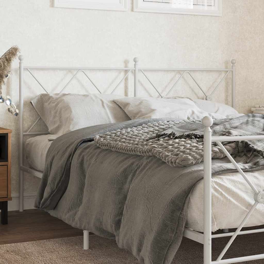 fehér fém csere fejtámla 160 cm
