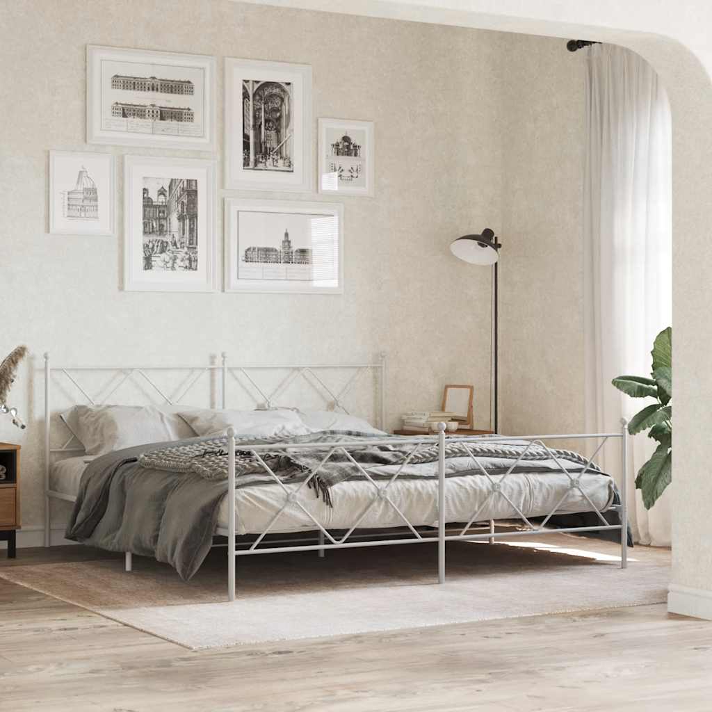 fehér fém csere fejtámla 180 cm