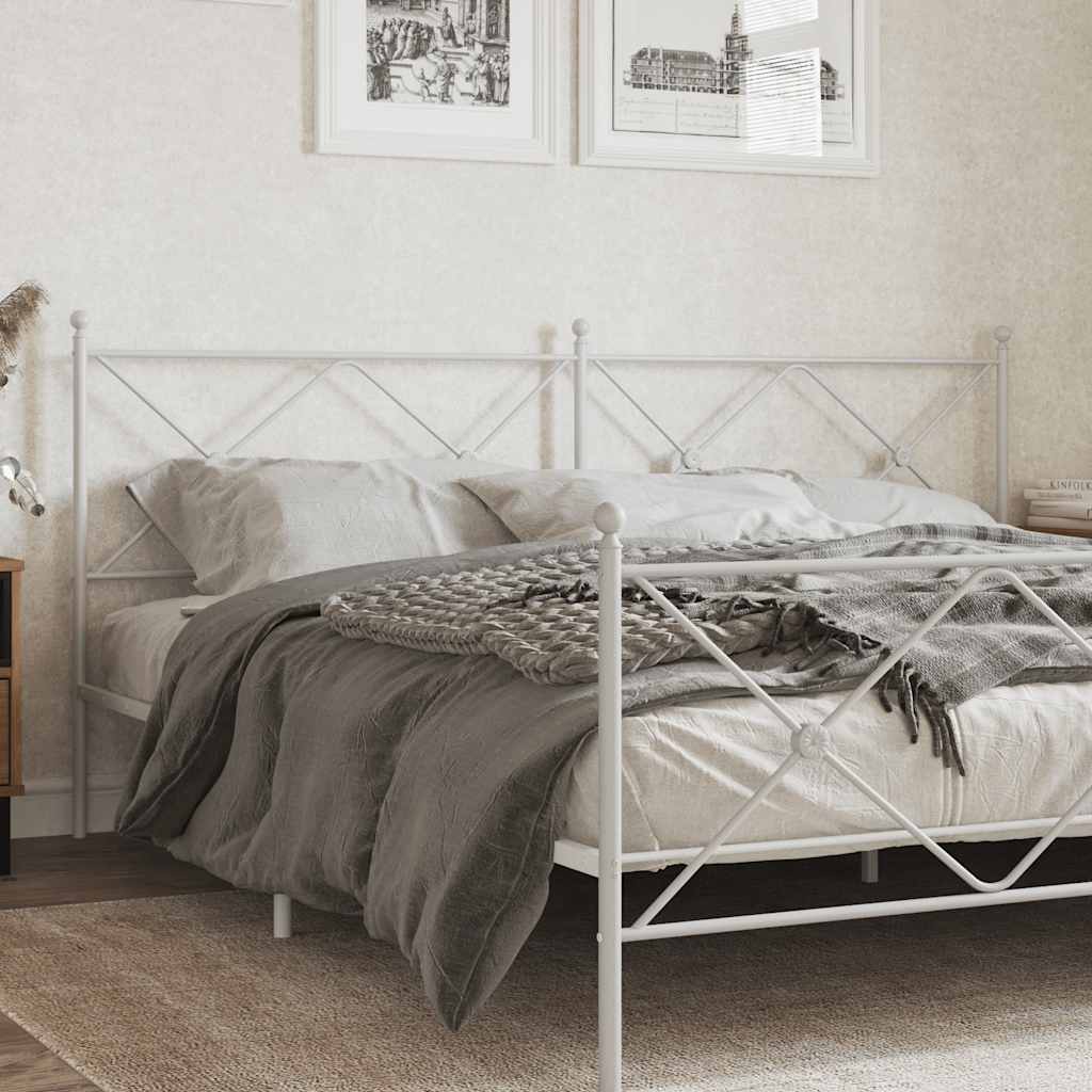 fehér fém csere fejtámla 193 cm