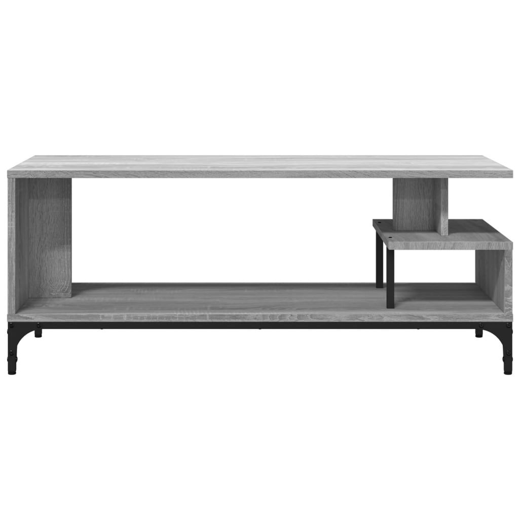 szürke sonoma szerelt fa/porszórt acél TV-szekrény 102x40x41 cm