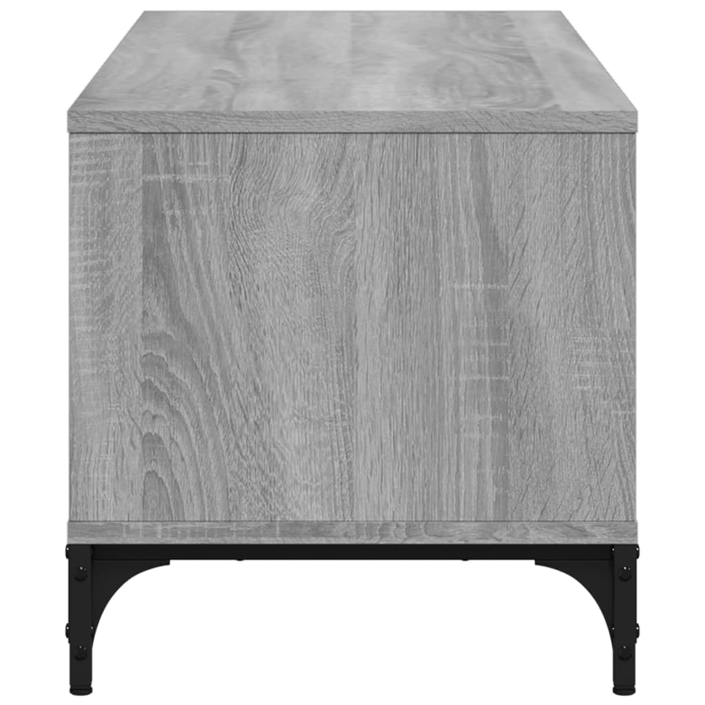 szürke sonoma szerelt fa/porszórt acél TV-szekrény 102x40x41 cm