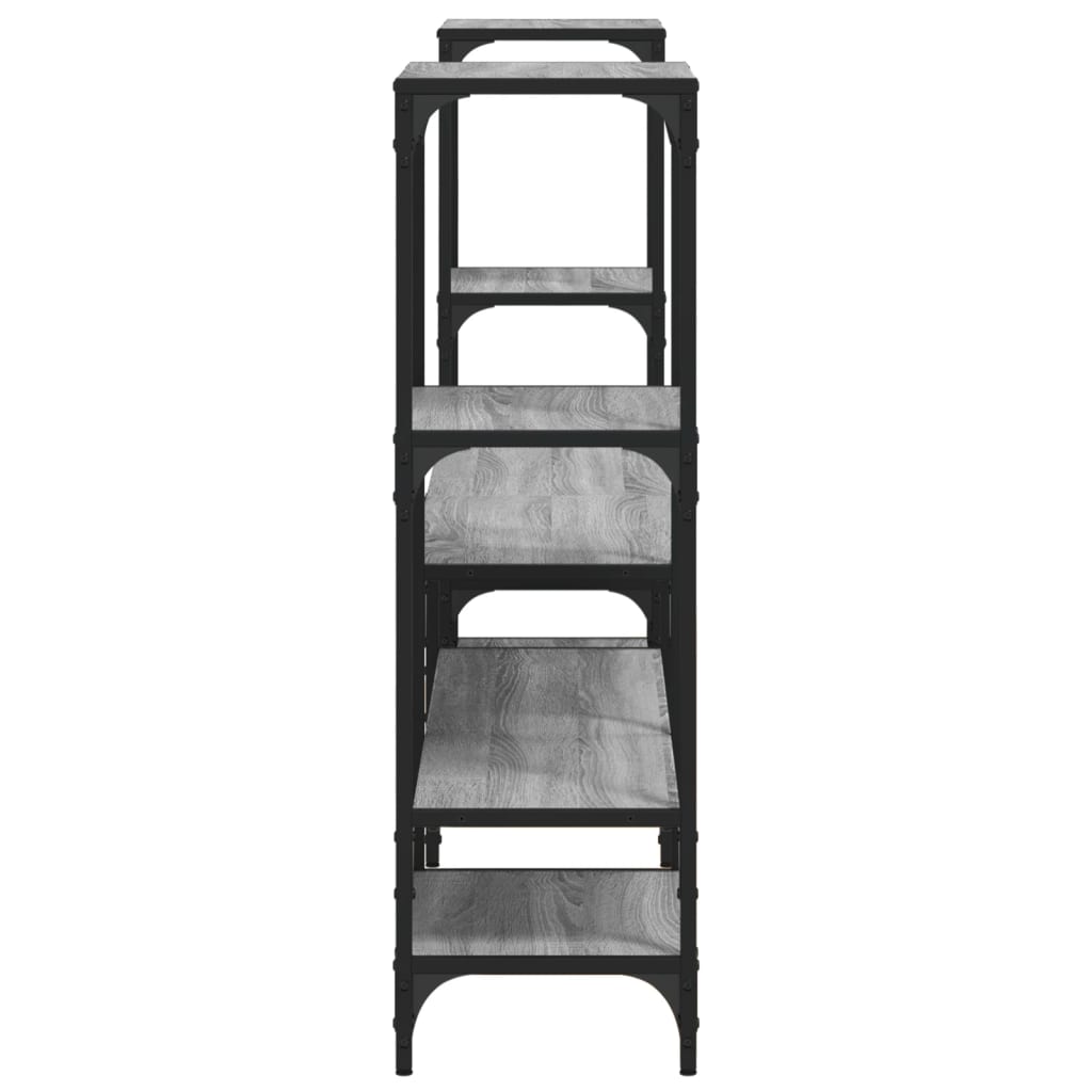 szürke sonoma színű szerelt fa TV-szekrény 206,5x28,5x95 cm