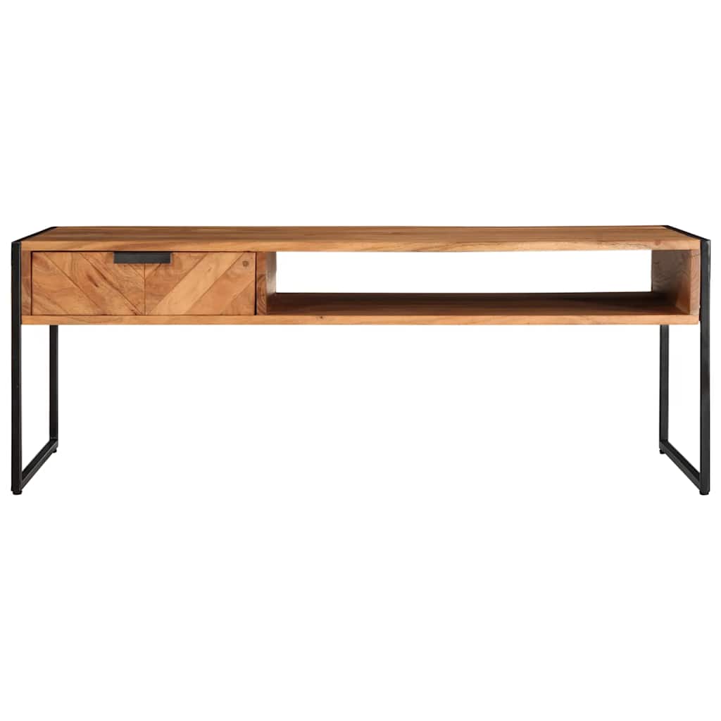tömör akácfa dohányzóasztal 110 x 55 x 40 cm