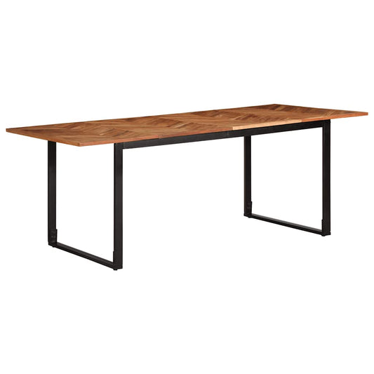 tömör akácfa étkezőasztal 200 x 100 x 75 cm