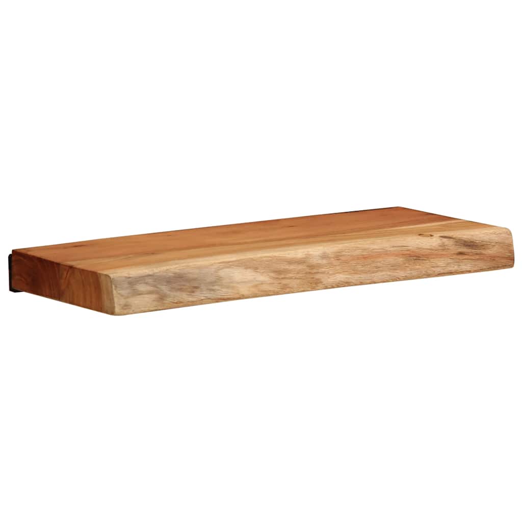 2 darab tömör akácfa fali polc 40x20x3,5 cm