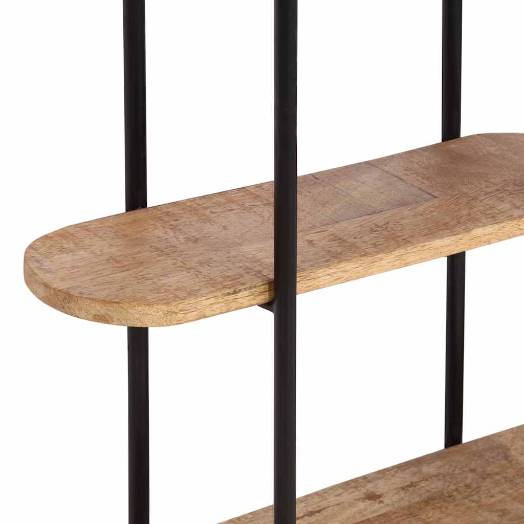 fali polc 90x20x116,5 cm tömör nyersfa Mango