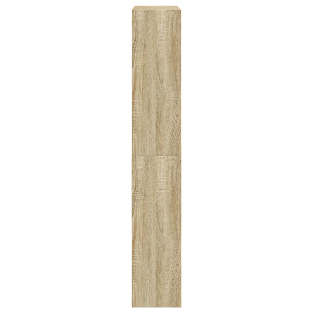 sonoma tölgy színű szerelt fa cipőszekrény 80 x 21 x 125,5 cm
