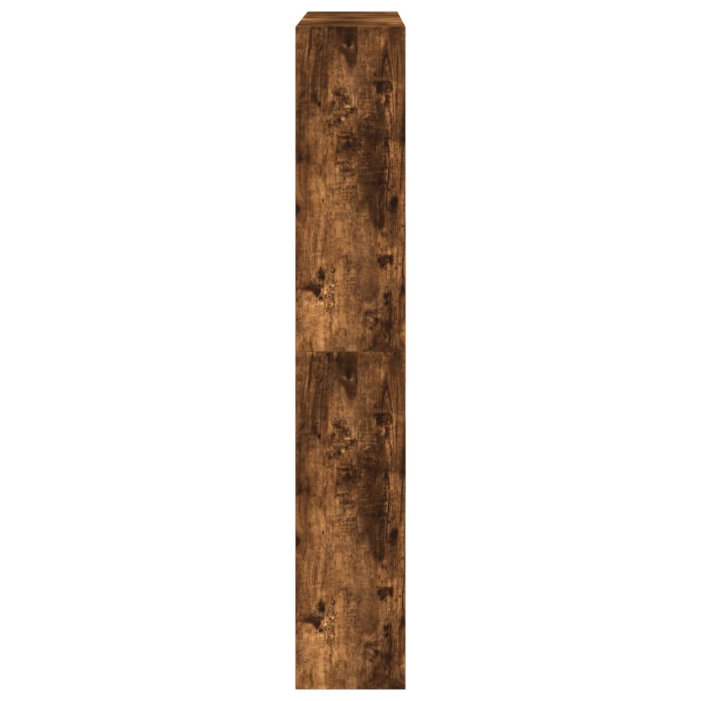 füstös tölgy színű szerelt fa cipőszekrény 80 x 21 x 125,5 cm
