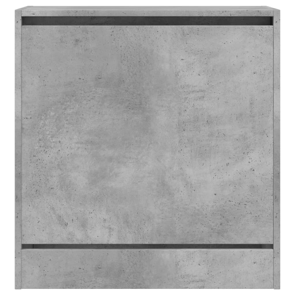 betonszürke szerelt fa cipőszekrény 60 x 34 x 63,5 cm