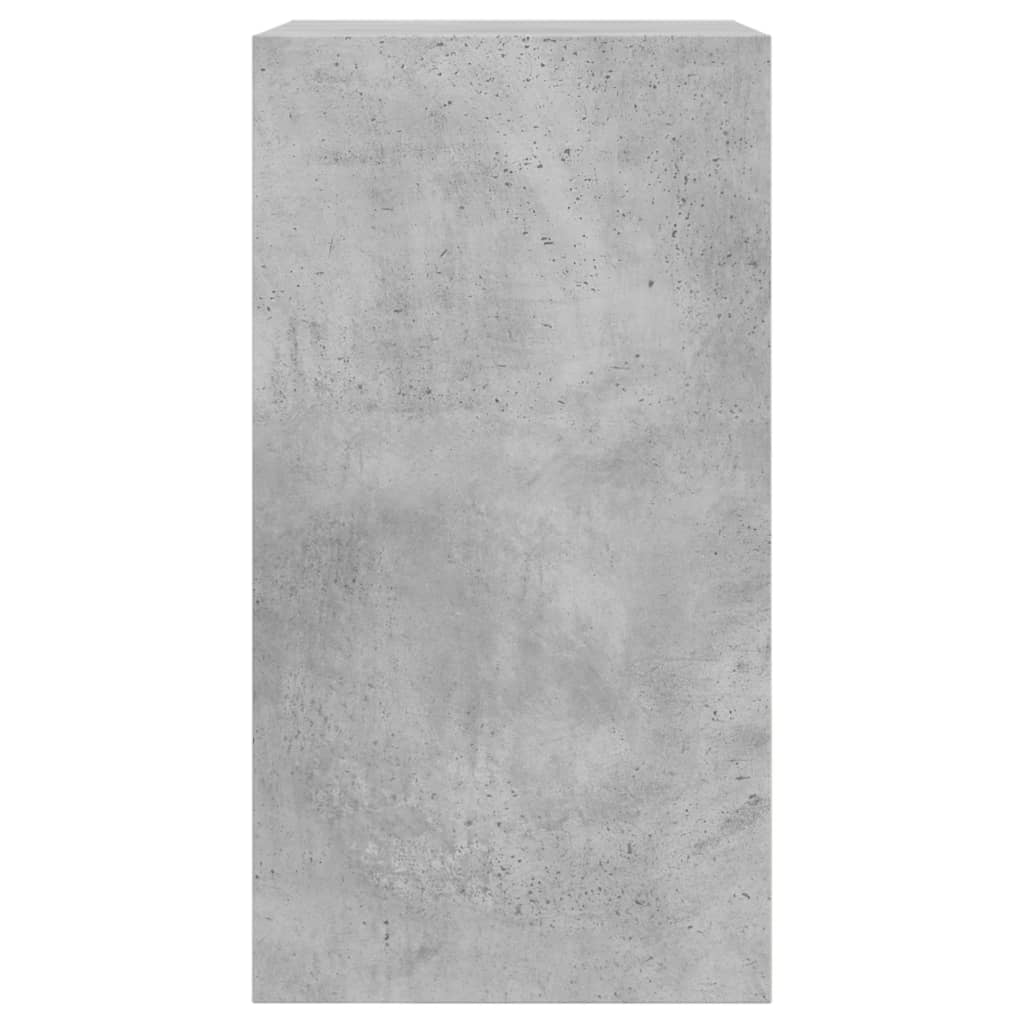 betonszürke szerelt fa cipőszekrény 60 x 34 x 63,5 cm