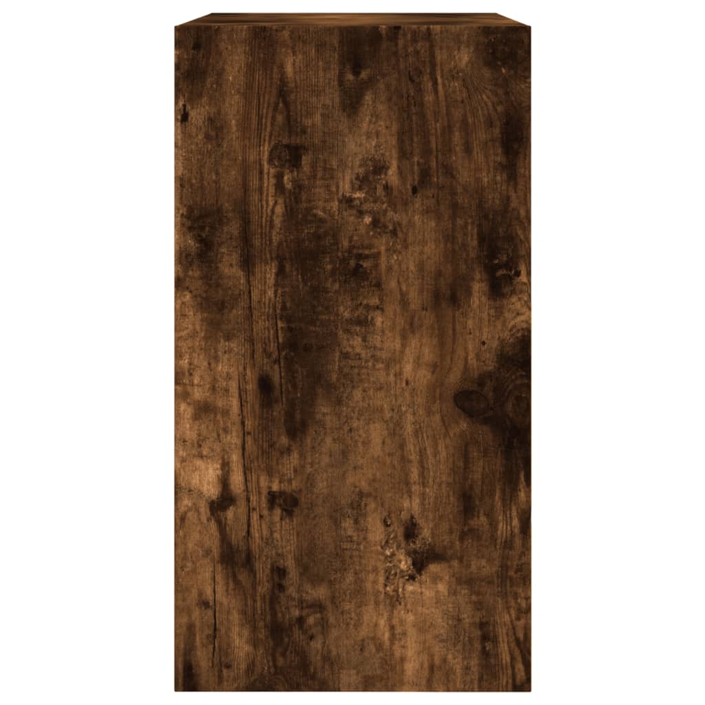 füstös tölgy színű szerelt fa cipőszekrény 60 x 34 x 63,5 cm