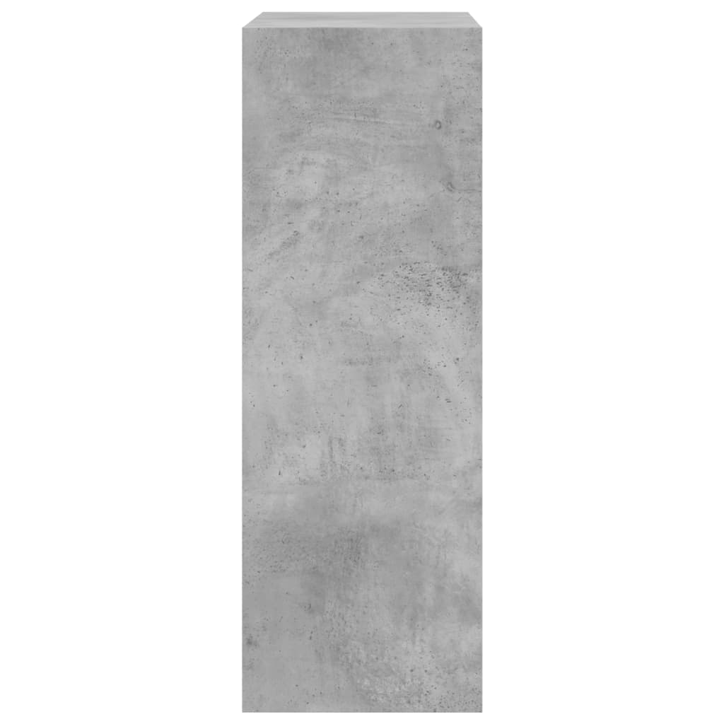 betonszürke szerelt fa cipőszekrény 60 x 34 x 96,5 cm
