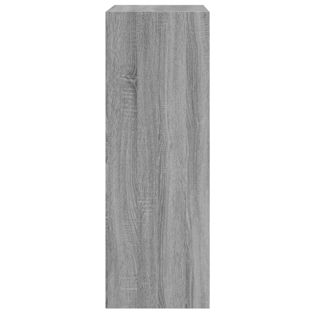 szürke sonoma színű szerelt fa cipőszekrény 60 x 34 x 96,5 cm