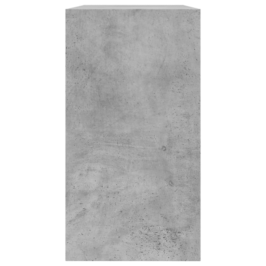 betonszürke szerelt fa cipőszekrény 80 x 34 x 63 cm