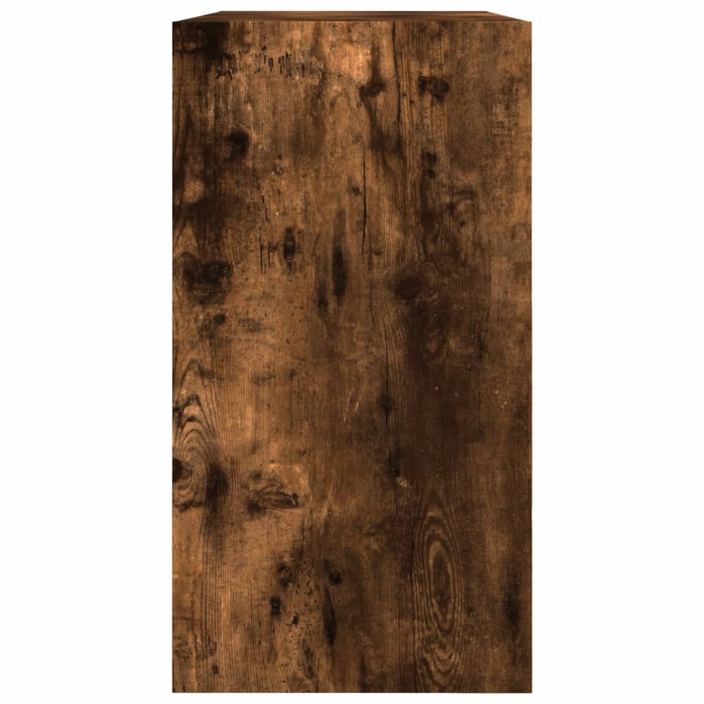 füstös tölgy színű szerelt fa cipőszekrény 80 x 34 x 63 cm