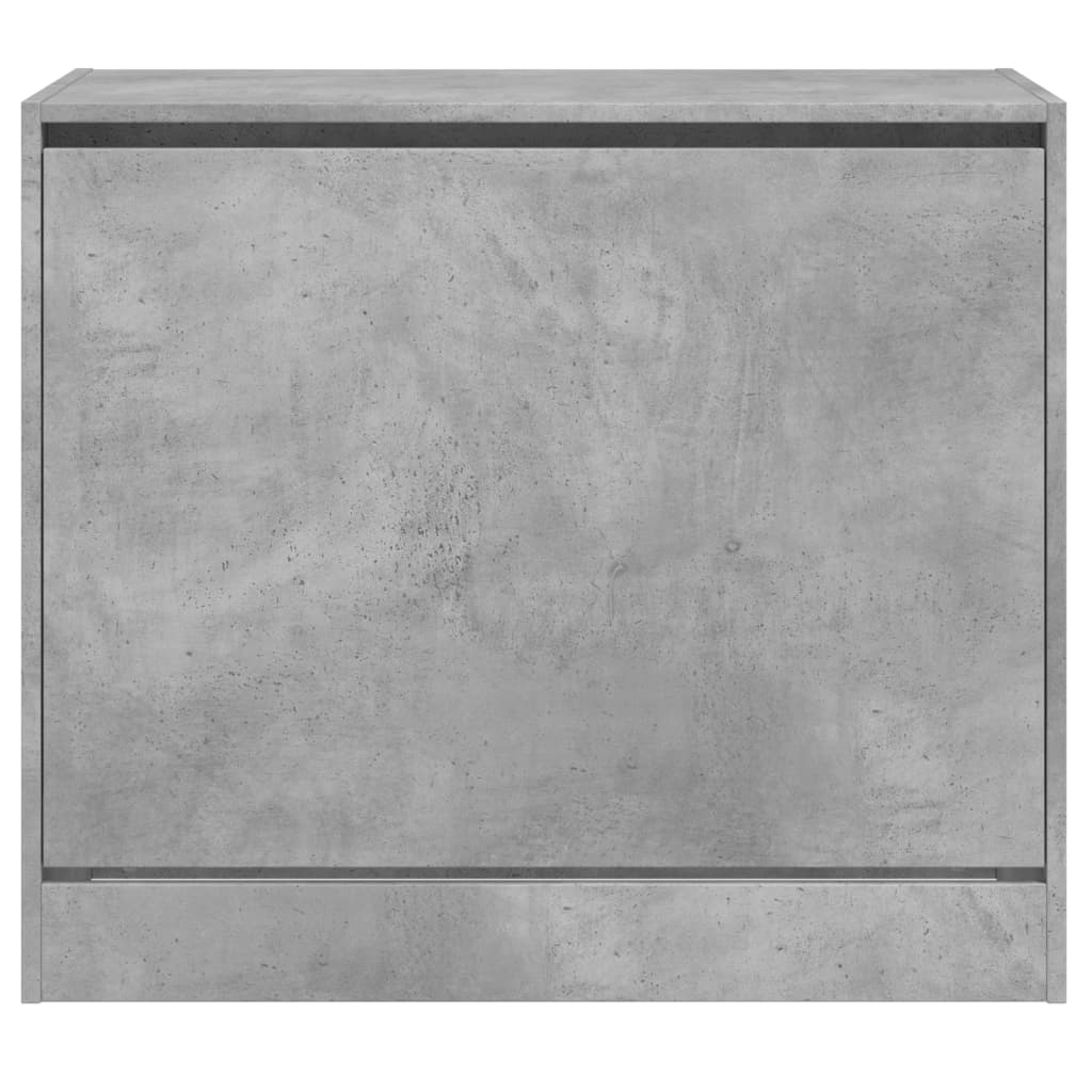 betonszürke szerelt fa cipőszekrény 80x42x69 cm