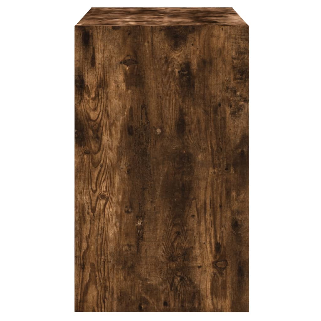 füstös tölgy színű szerelt fa cipősszekrény 80 x 42 x 69 cm