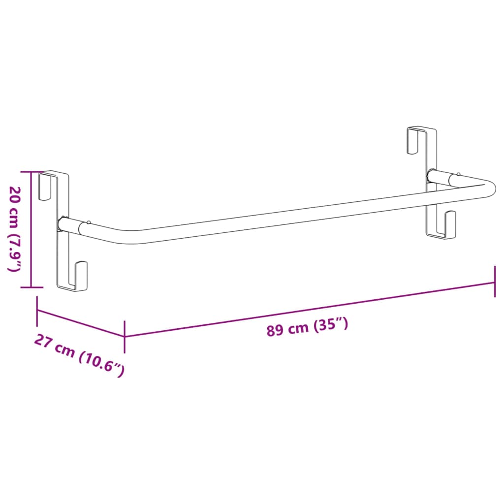 fekete vas nyeregtartó