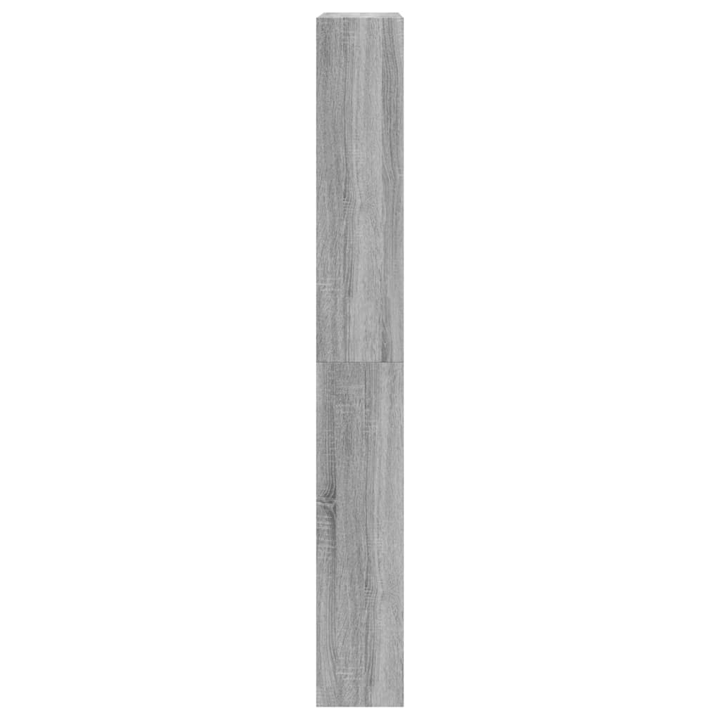 szürke sonoma cipőszekrény 4 kihajtható fiókkal 80x21x163,5 cm