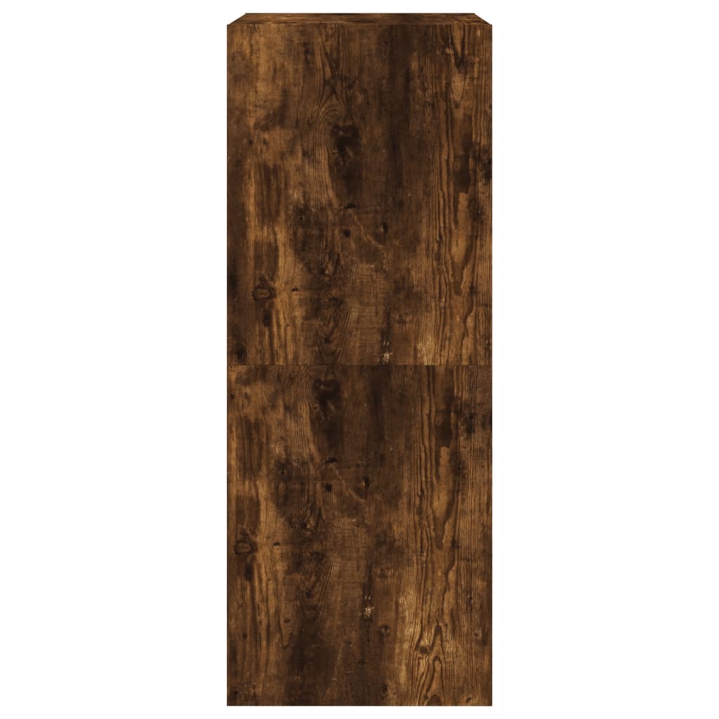 füstös tölgy cipőszekrény 2 kihajtható fiókkal 80x42x108 cm