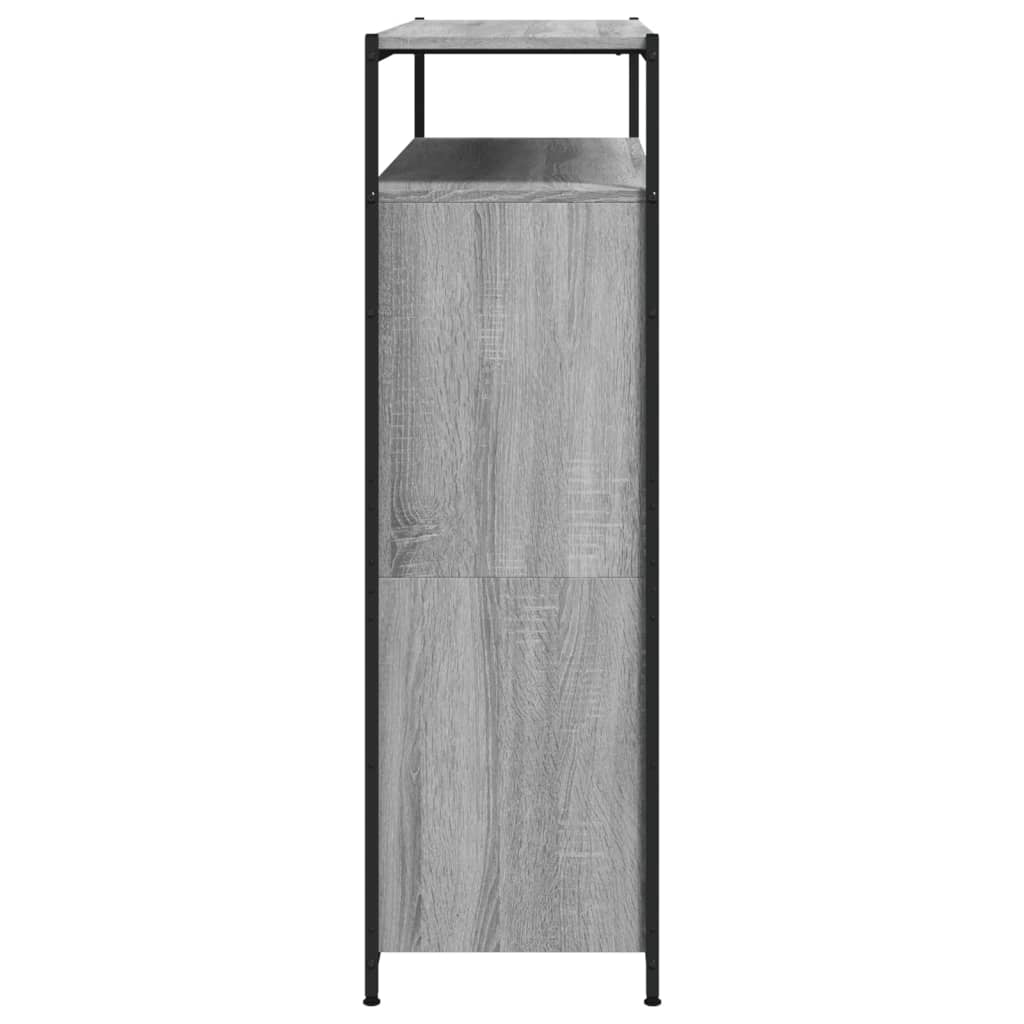 szürke sonoma cipőszekrény 4 kihajtható fiókkal 100x34x112 cm