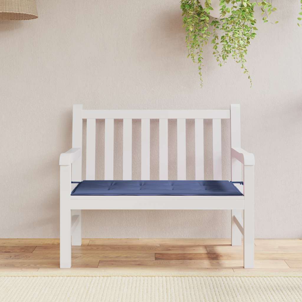 tengerészkék oxford szövet kerti padpárna 120x50x3 cm