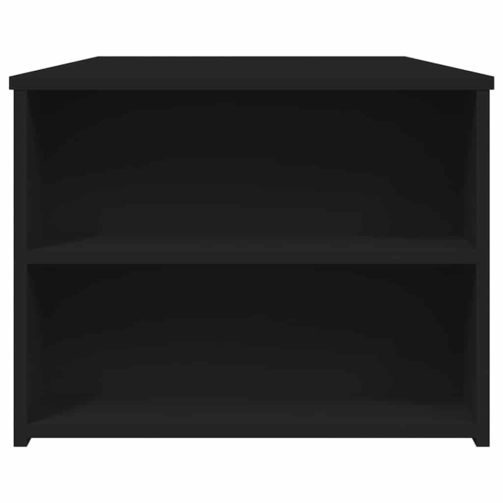 fekete szerelt fa dohányzóasztal 102 x 55 x 42 cm