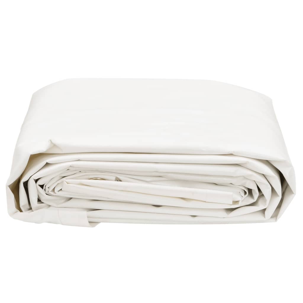 fehér ponyva 1,5 x 2 m 650 g/m²