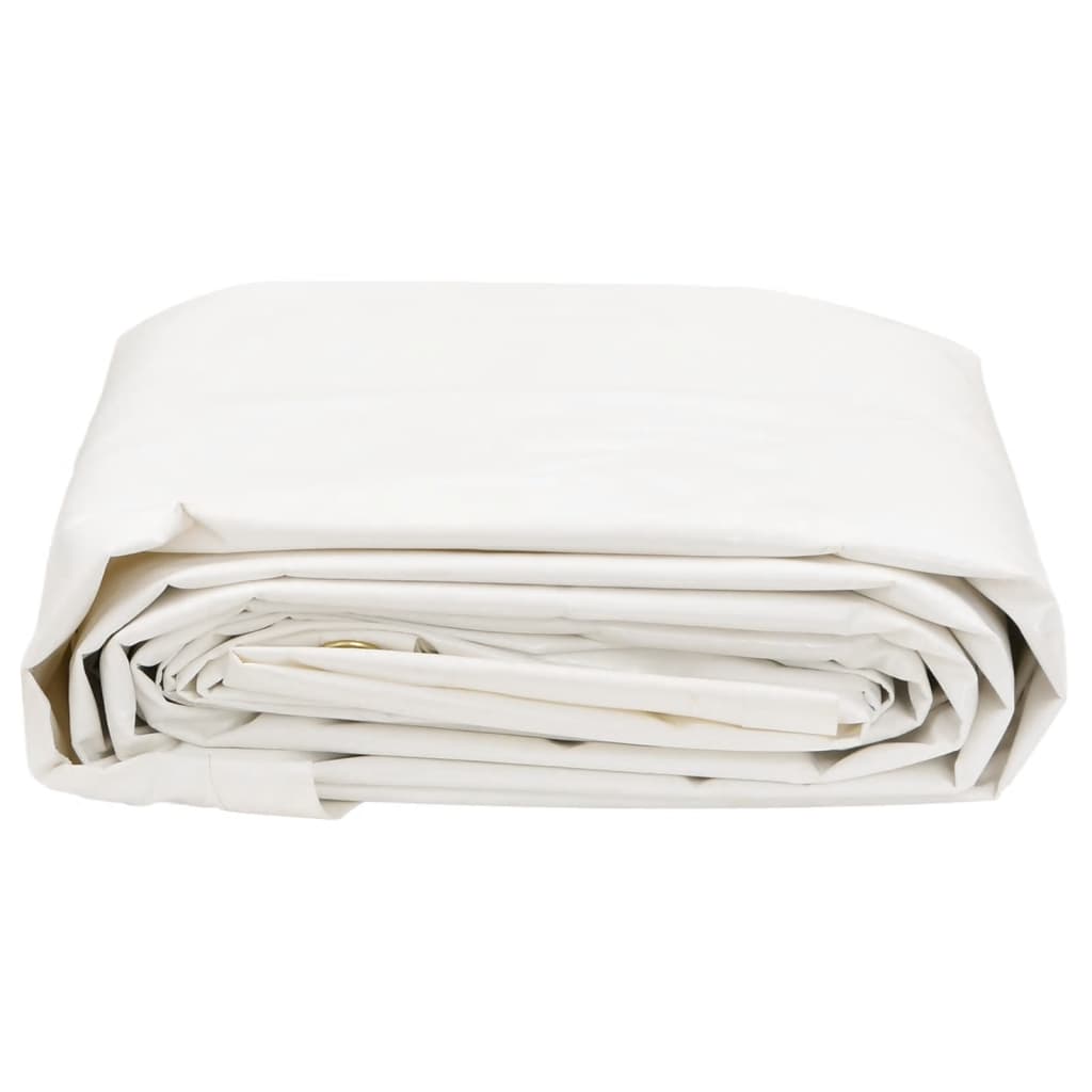 fehér ponyva 1,5 x 2,5 m 650 g/m²