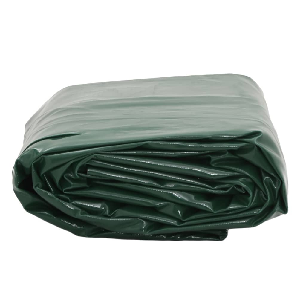zöld ponyva 1,5 x 20 m 650 g/m²