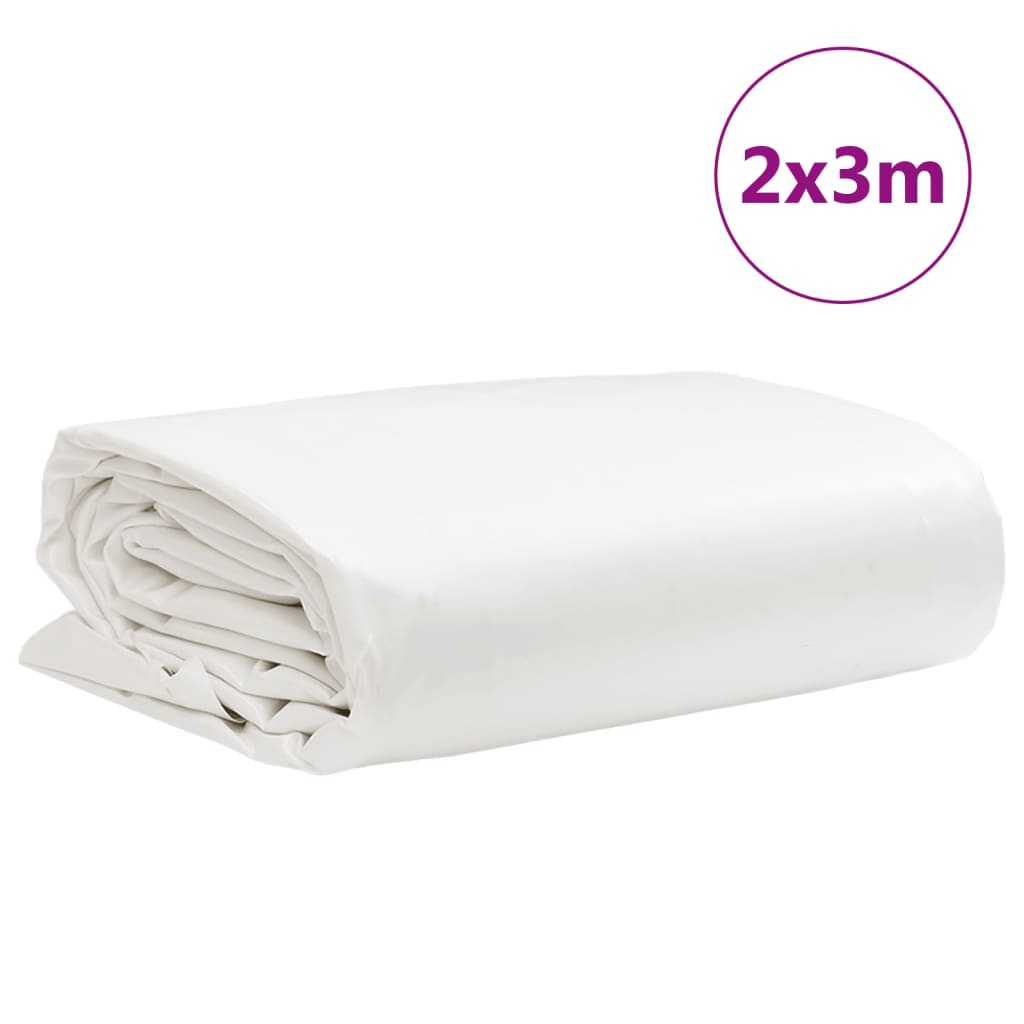 fehér ponyva 2 x 3 m 650 g/m²