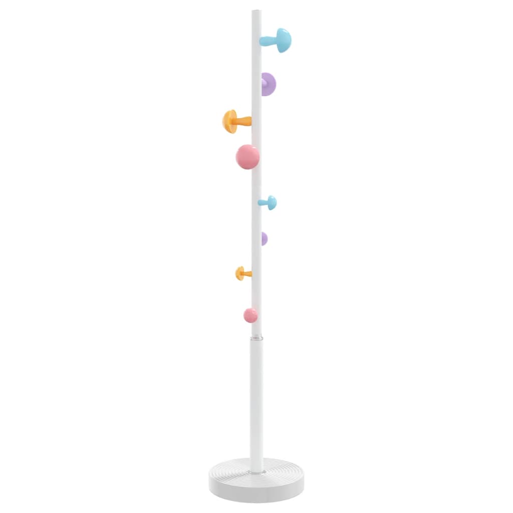 fehér porszórt vas ruhafogas 172 cm