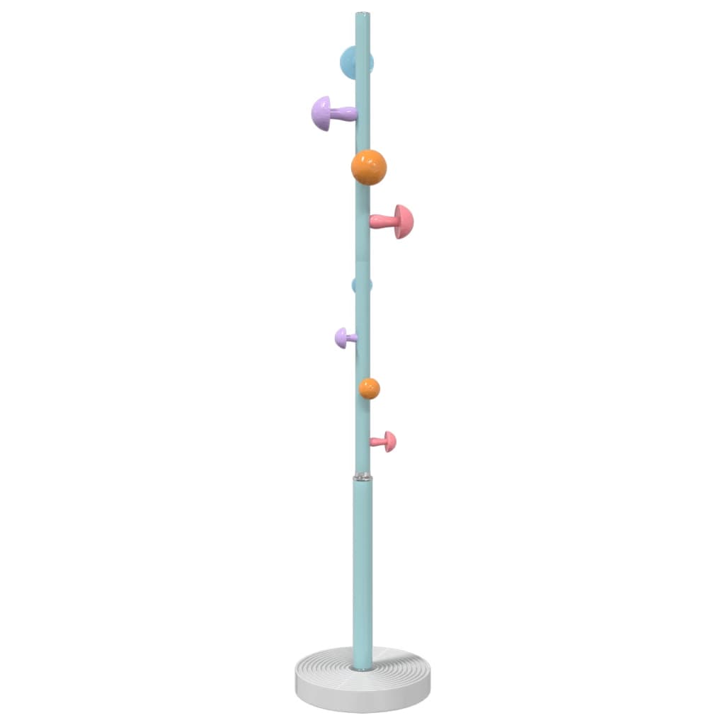 kék porszórt vas ruhafogas 172 cm