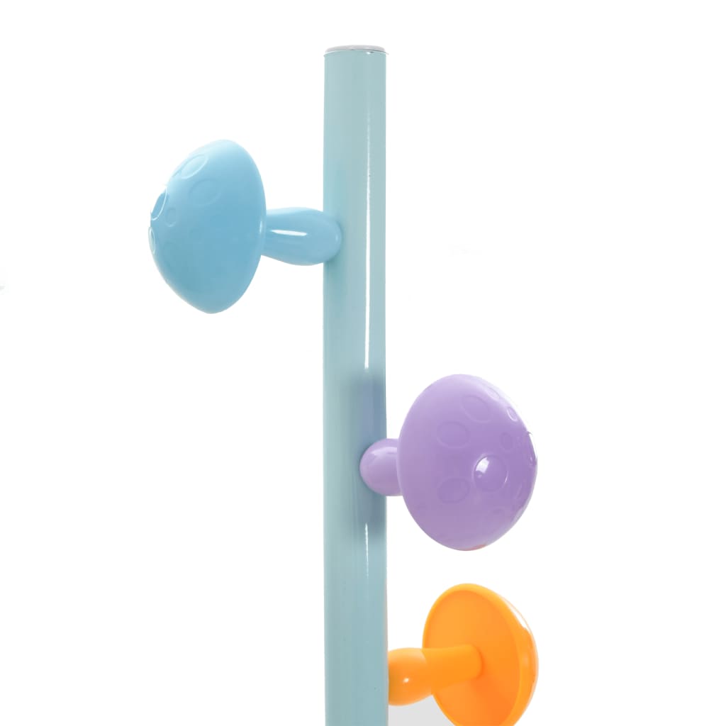 kék porszórt vas ruhafogas 172 cm
