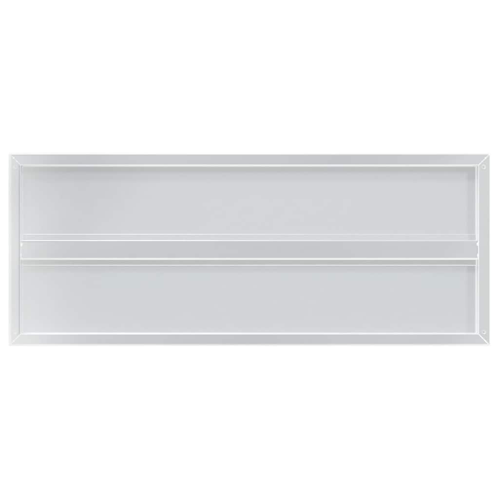 2 db ezüstszínű rozsdamentes acél fali polc 100 x 40 cm