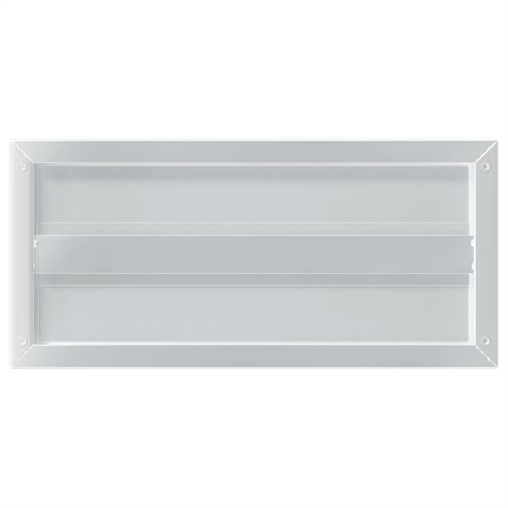 2 db ezüstszínű rozsdamentes acél fali polc 50 x 23,5 cm