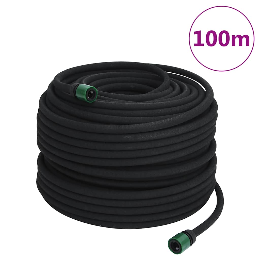 fekete gumi kerti esőztető tömlő 0,6" 100 m