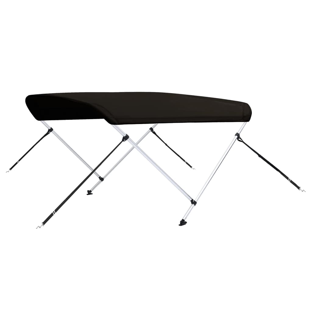 fekete kétágú bimini tető 150 x 120 x 110 cm
