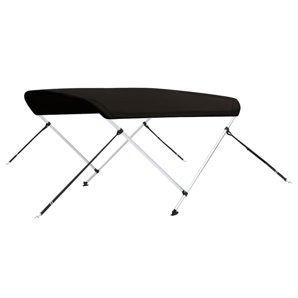 fekete kétágú bimini tető 180 x 130 x 110 cm
