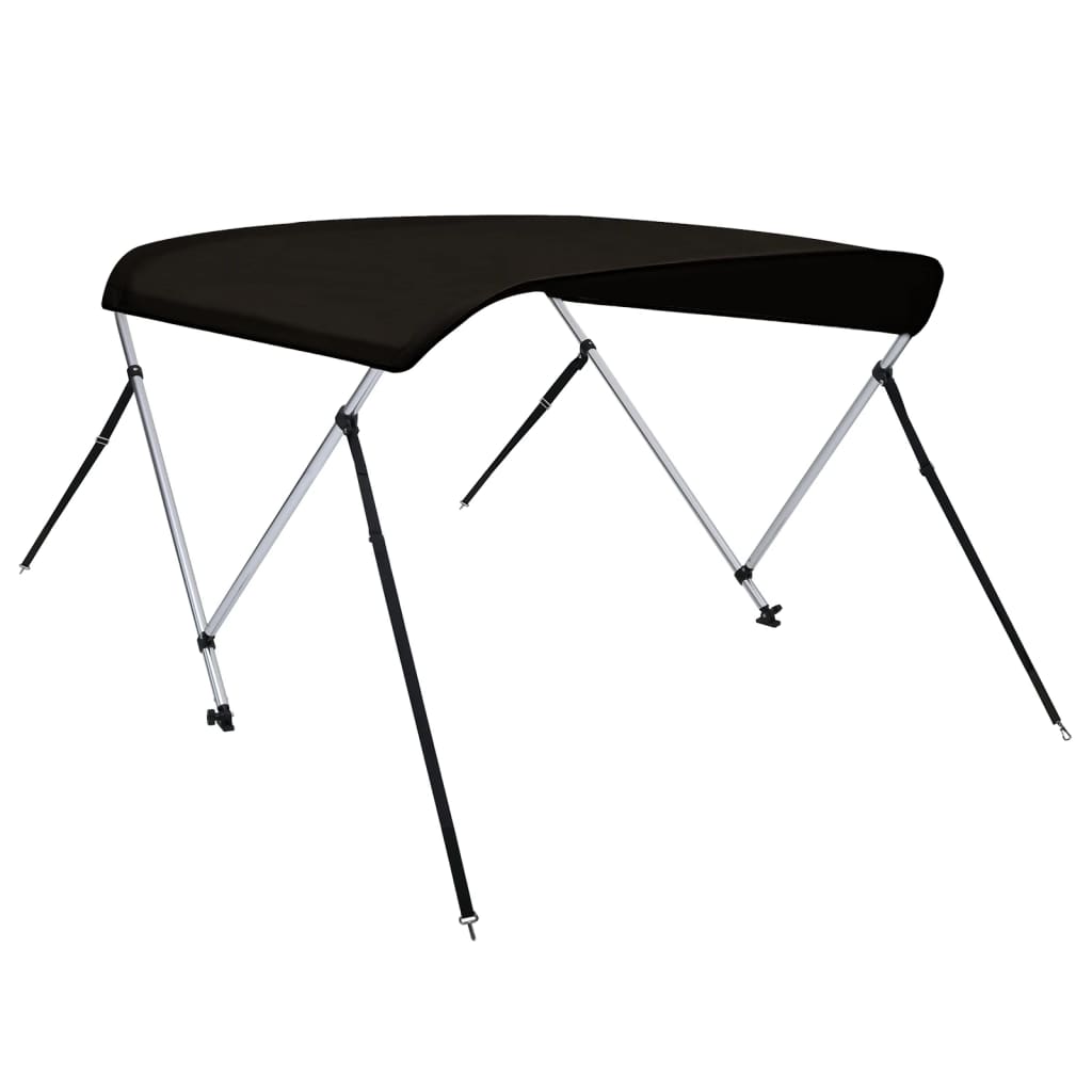fekete kétágú bimini tető 180 x 150 x 110 cm