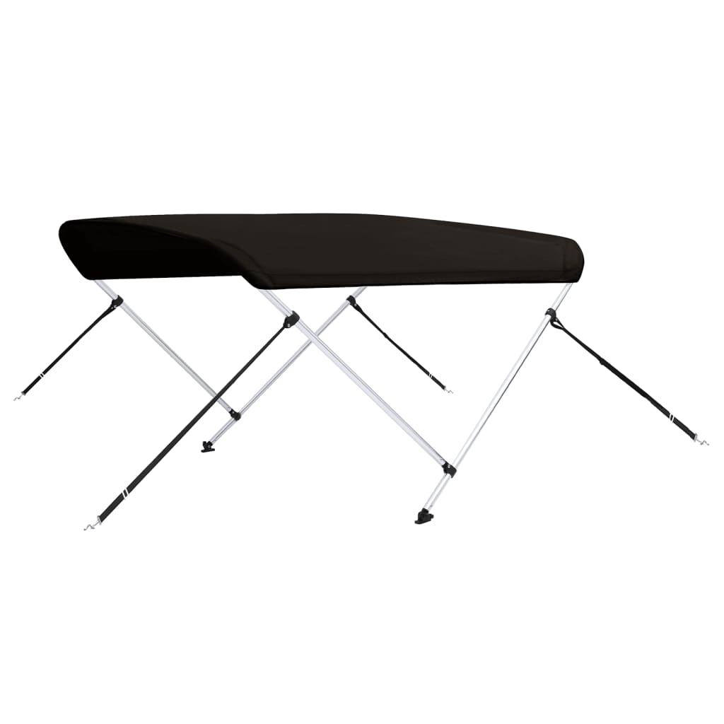 fekete kétágú bimini tető 180 x 150 x 110 cm