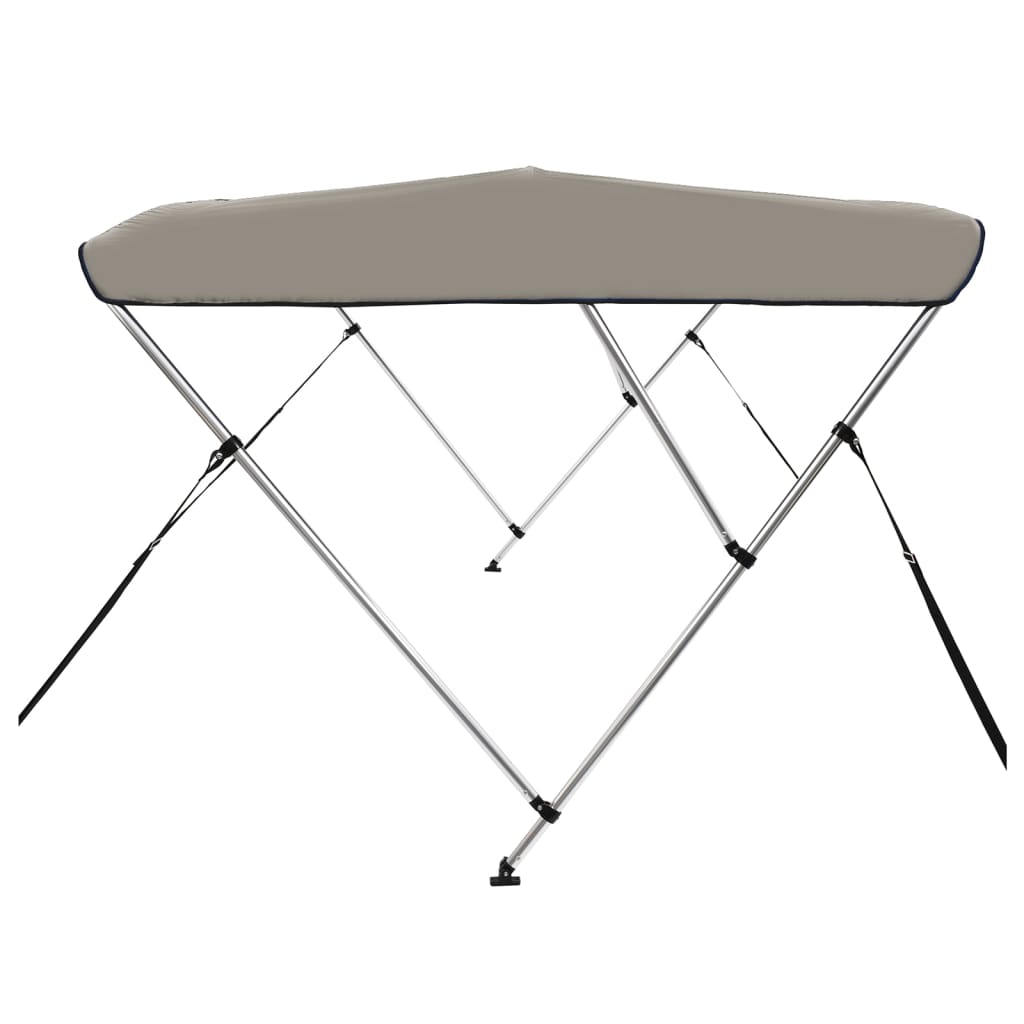 szürke háromágú bimini tető 183 x 140 x 137 cm